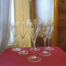 6 Red Wine Glasses in Baccarat
